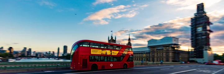 Keuken spatwand met foto De rode bussen van Londen © andiz275