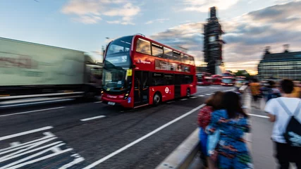 Foto auf Acrylglas Londoner roter Bus Die roten Busse von London