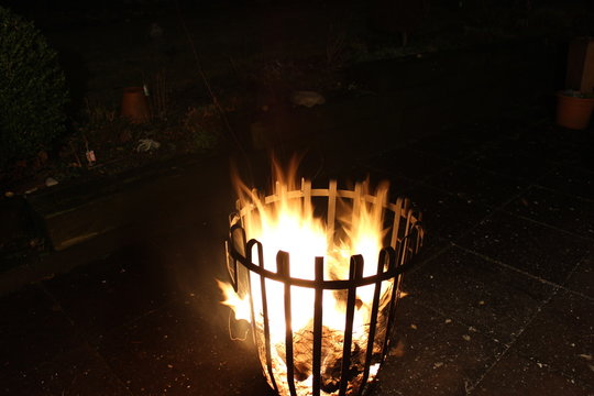 A campfire