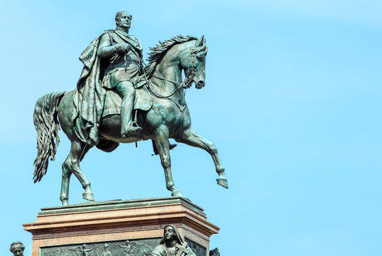  equestrian statue of King Friedrich Wilhelm near the Old National Gallery