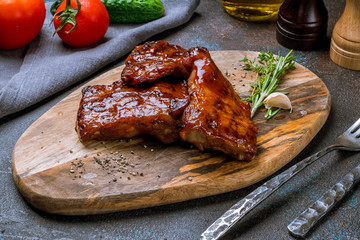 Barbecue pork ribs
