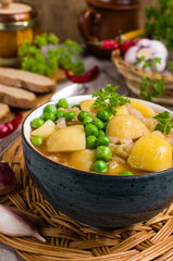 Stewed vegetables with spices