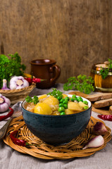 Stewed vegetables with spices