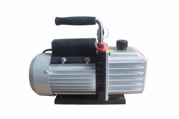 Vacuum pumps are widely used in the refrigeration. also be applicable as the pre-pump of various types of high vacuum equipment. on white background