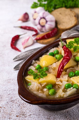 Stewed vegetables with spices