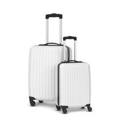 Plastic travel suitcase