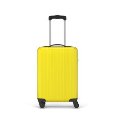 Plastic travel suitcase