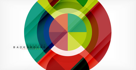 Obraz premium Vector circle abstract background