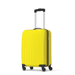 Plastic travel suitcase
