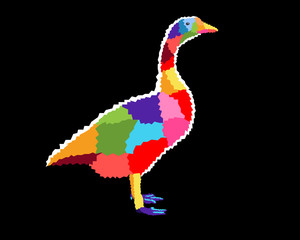 Colorful Animal Pop Art Poster Illustration Graphic Design