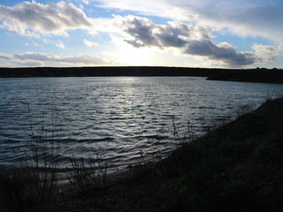 am See in Mecklenburg - Sonnenuntergang