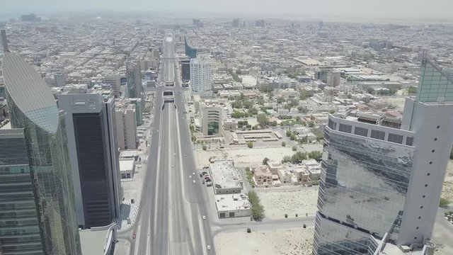 Aerial footage of Khobar. 4K video