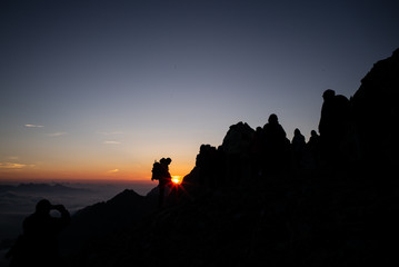 Fototapeta premium Alba dalla cima