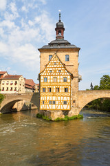 Fototapeta na wymiar Altes Rathaus in Bamberg