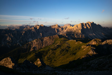 Panorama delle Dolomiti della val Badia
