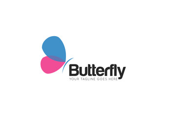 butterfly logo and icon Vector design Template. Vector Illustrator Eps.10