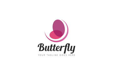 butterfly logo and icon Vector design Template. Vector Illustrator Eps.10