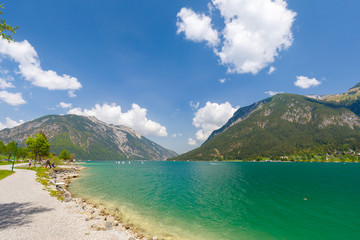 Naklejka na ściany i meble Lake Achensee at Pertisau, Austria