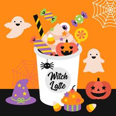 Obraz premium Pumpkin latte concep