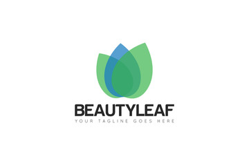 leaf logo and icon Vector design Template