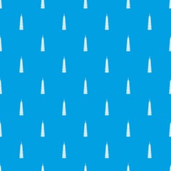 Temple pattern repeat seamless in blue color for any design. Vector geometric illustration