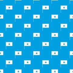 Vietnam flag pattern repeat seamless in blue color for any design. Vector geometric illustration