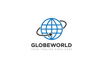 globe logo and icon Vector design Template