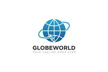 globe logo and icon Vector design Template