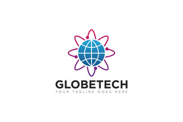 globe logo and icon Vector design Template