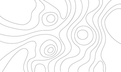 Fototapeta premium The stylized height of the topographic contour in lines and contours. The concept of a conditional geography scheme and the terrain path. Vector illustration.
