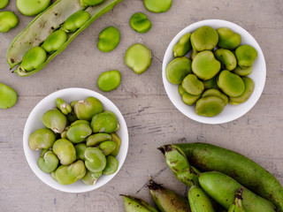 Preparing fava beans for cooking