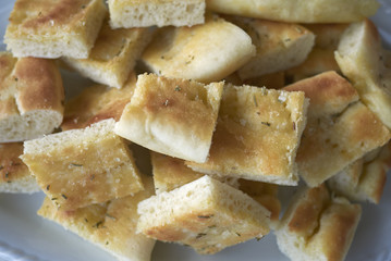 Focaccia bread basket