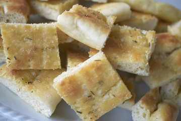 Focaccia bread basket