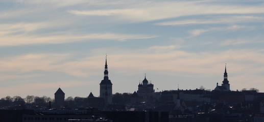 Harbour view on tallinn, estonia