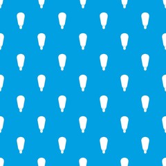 Light bulb pattern repeat seamless in blue color for any design. Vector geometric illustration