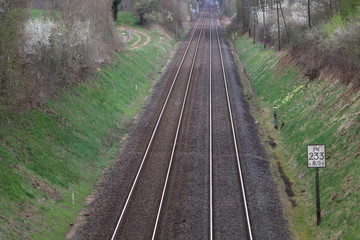 Fototapeta premium Chemin de fer