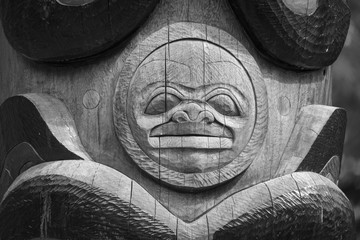 Totem Pole Detail, Sitka, Alaska