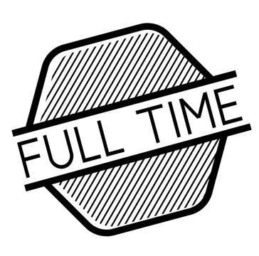 Full Time black stamp