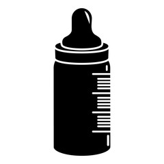Baby bottle icon. Simple illustration of baby bottle vector icon for web