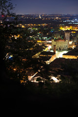 Night landscape of Marostica