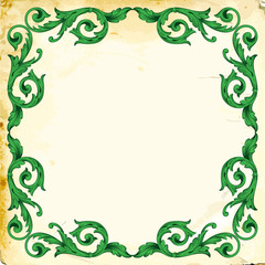Vector baroque of vintage elements for design. 