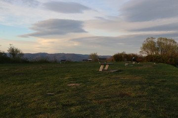 Banc couch&eacute; de soleil