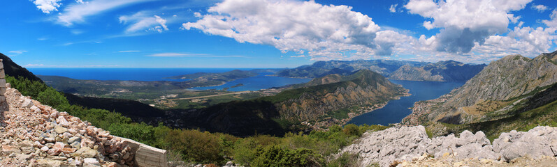 Panorama bay of Kotor