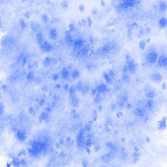 Blue watercolor background. Abstract texture. Vector illustration.
