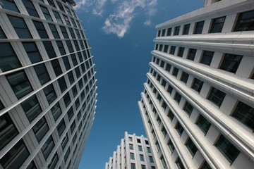 Fototapeta premium elegant facade of the city building