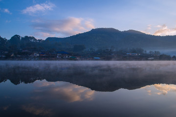 Fototapeta premium Reservoir at the Sunrise time