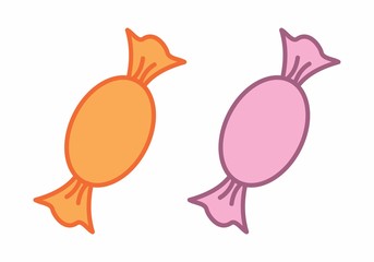 Colorful candies illustration