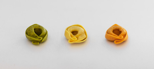 Tortellini Close-up Pasta Macro Isolated