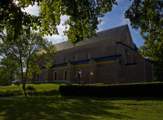 A church-park-museum named Sko kloster, located on the peninsula Sko, shoe, Stockholm Sweden - obrazy, fototapety, plakaty