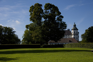 Obraz premium A castle-park-museum named Sko kloster, located on the peninsula Sko, shoe, Stockholm Sweden